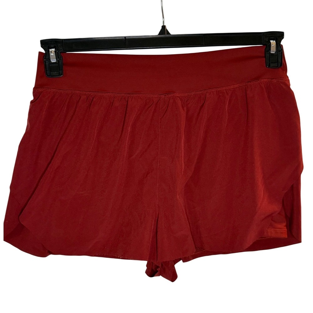 Athleta Crossover‎ Run Shorts Burgundy Women's Large Athletic Running Gym